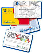 Gute Karten - C3card, NÖ Familienpass, OÖ Familienkarte, Steirischer Familienpass