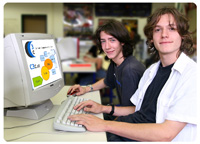 Schüler am Computer