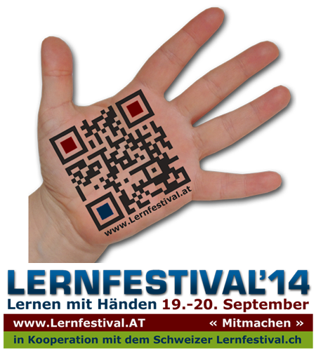Logo & QR-Code zum Lernfestival.at